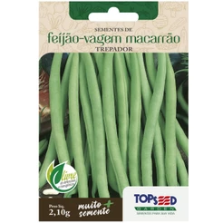 Sementes de Feijão Vagem Macarrão (Trepador) TOPSEED