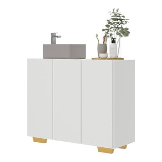 Gabinete Banheiro 3 Portas 90cm Multimóveis V5031 em Oferta na Shopee