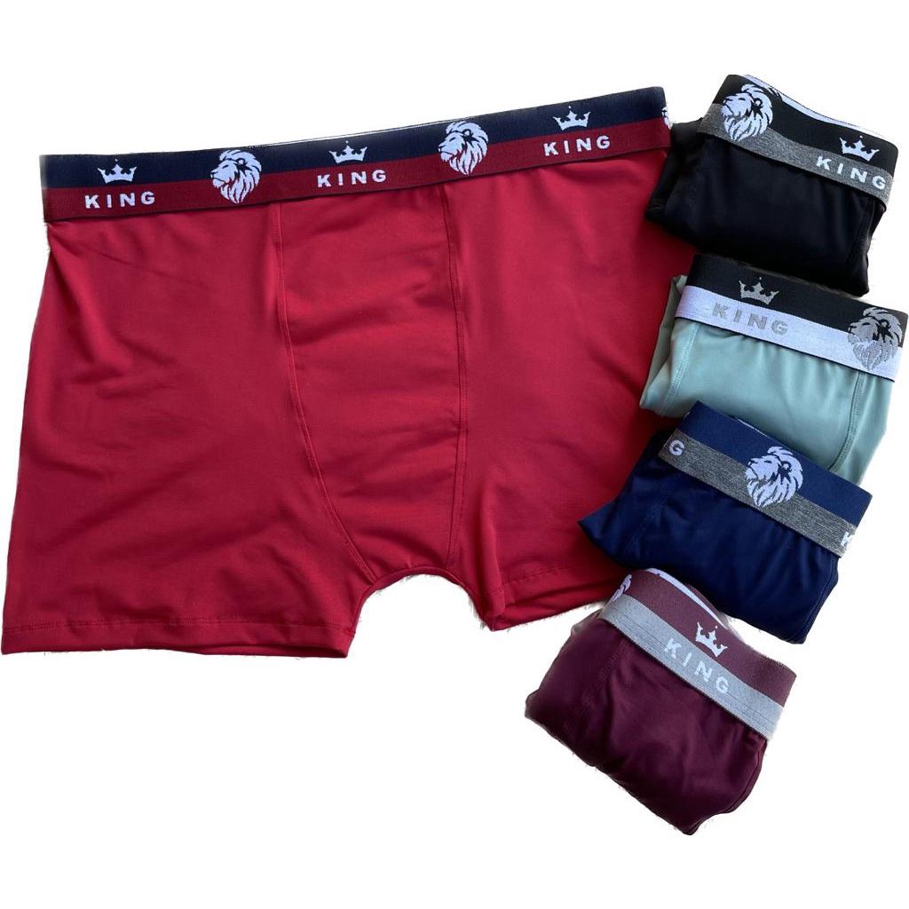 Kit 3 Cueca Boxer Plus Size Forro de Algodão Veste até Tamanho 54 em Oferta na Shopee