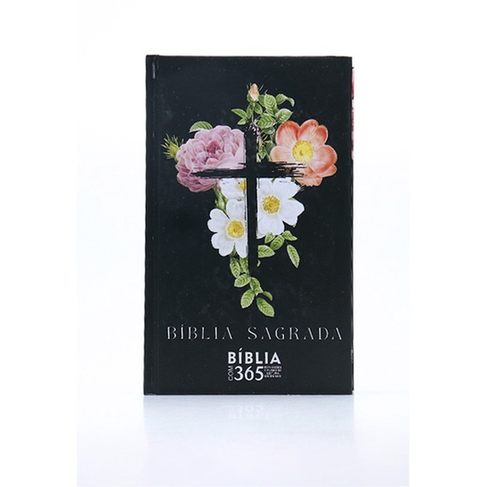Bíblia Sagrada 365 | RC | Letra Hipergigante | Capa Dura | Flores Cruz - Books & Magazines