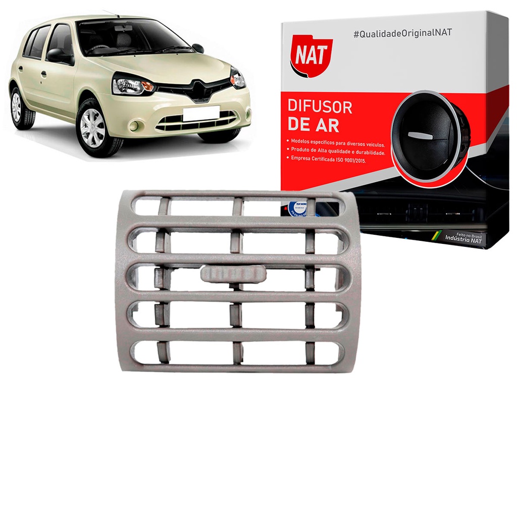 Difusor Saida De Ar Renault Clio Ano 2000 Até 2016 em Oferta na Shopee