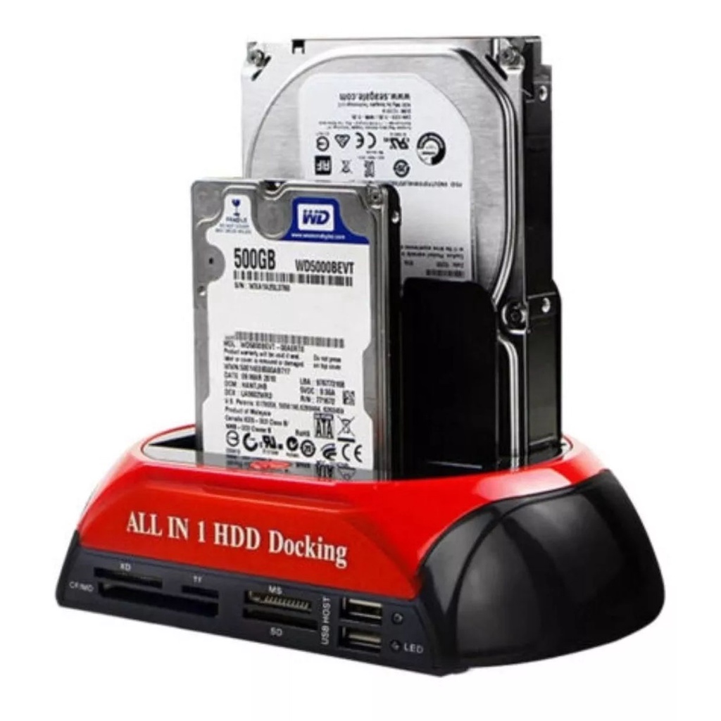 Leitora Case Gaveta Hd All In 1 Hdd Docking Usb 2.0 Sata Ide
