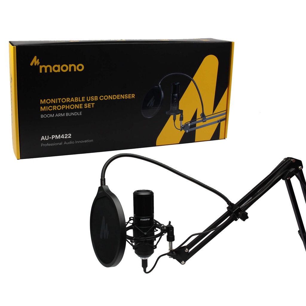 Microfone MAONO® PM422 Podcast Plug & Play USB Original