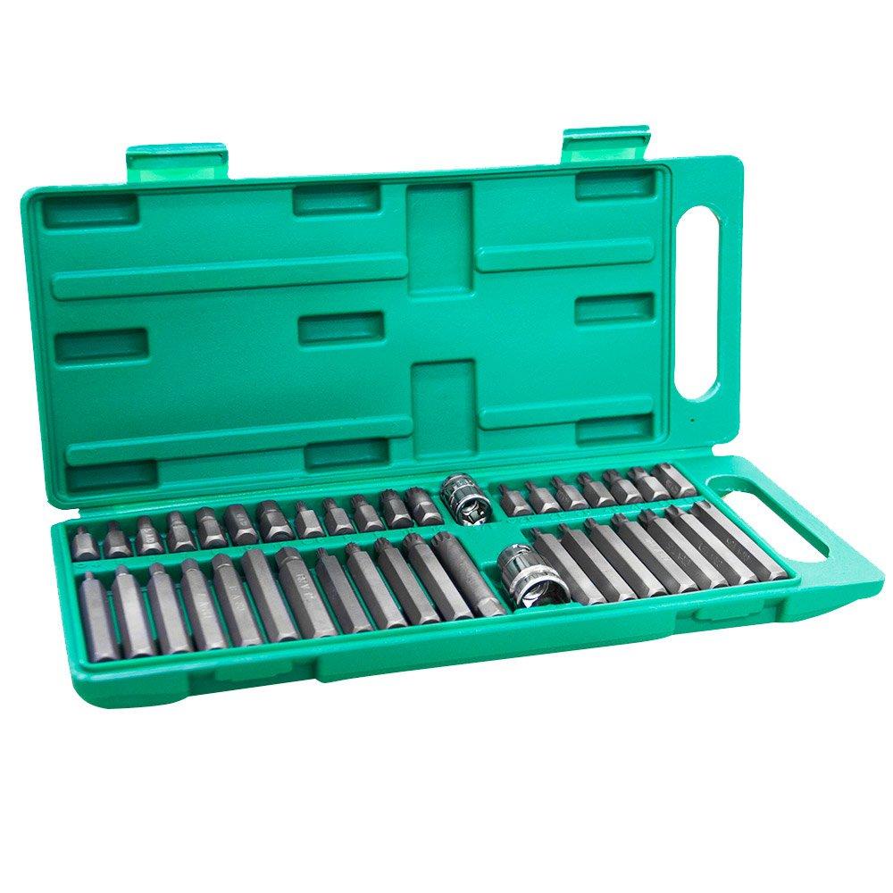 Jogo de Chaves Torks Multidentada Hexagonal com 40 Peças Aço Cromo Vanádio Maleta - FortG em Oferta na Shopee