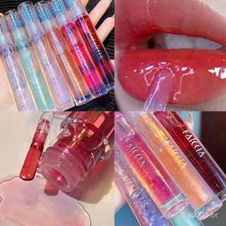 Luz Água Vidro Espelho Natural Lip Gloss Hidratante Brilhante Impermeável Sweat Proof Batom