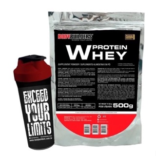 Kit Whey Protein 500g + Coqueteleira - Bodybuilders em Oferta na Shopee
