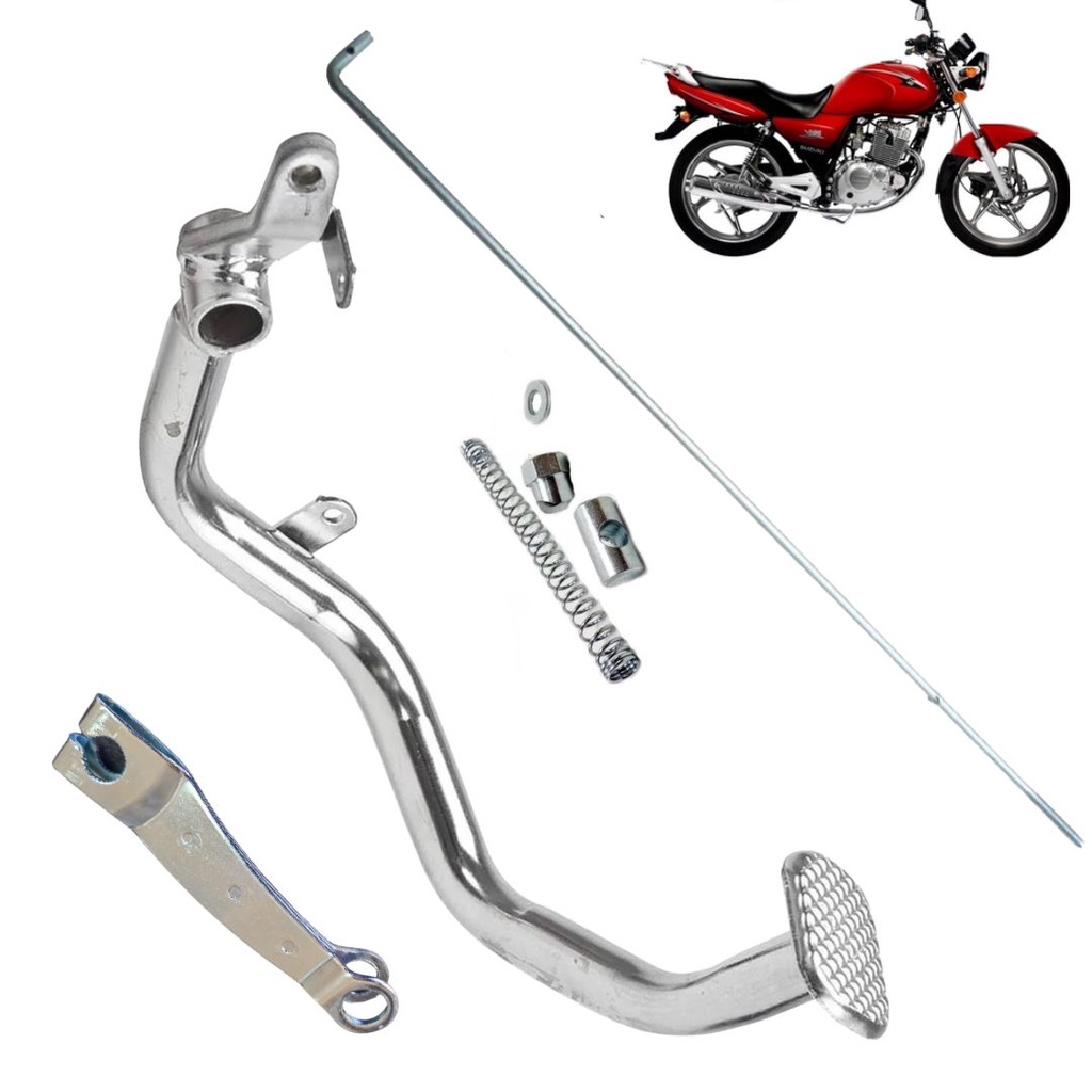 Pedal Freio + Braço Vareta Traseiro suzuki katana 125
