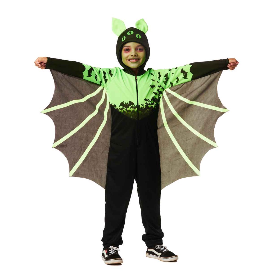 Fantasia Morcego Halloween Fantasia Alien Morcego Verde