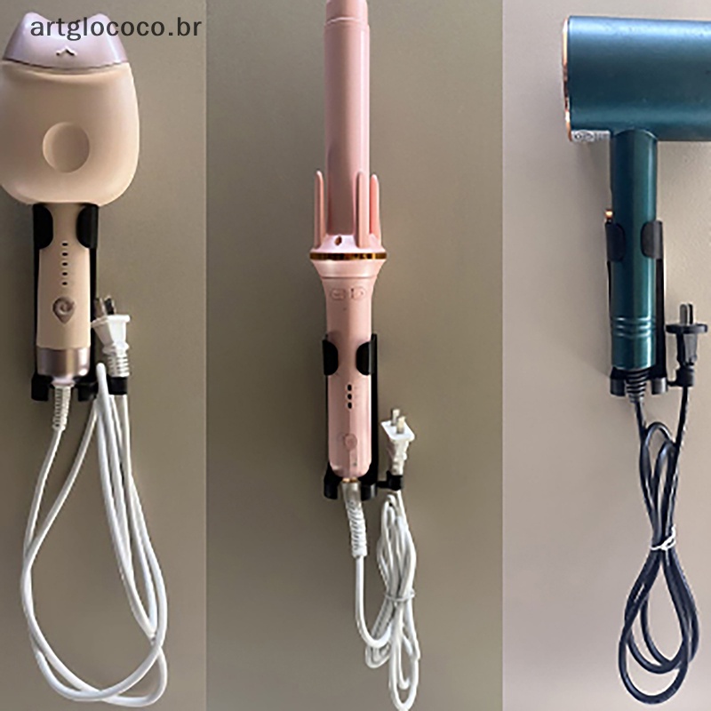 Artglococo Alisador De Cabelo Suporte Do Secador De Parede Para Casa De Banho Accessories .