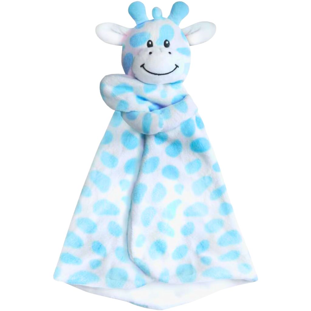 Naninha Girafinha Azul Pano Macia Para Soninho 14421 - Buba em Oferta na Shopee