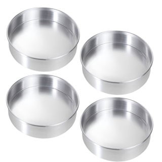 Kit 4 Forma Assadeira Bolo Redonda 15x5 Fundo Fixo Alumínio em Oferta na Shopee