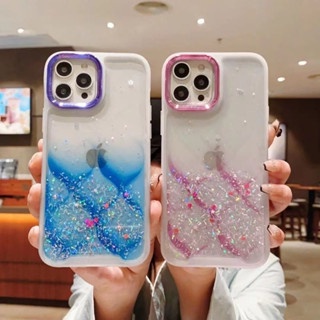 Capa Gliter Onda Marinha Para Samsung A24 A13 A32 A73 A33 A52 A52s A53 A54 A72 A12 M12 M62 A22 M22 M32 A04 A34 A23 A32 5G A03s A02s M02s A04S Lista De Revestimentos bling Metallic Dourado