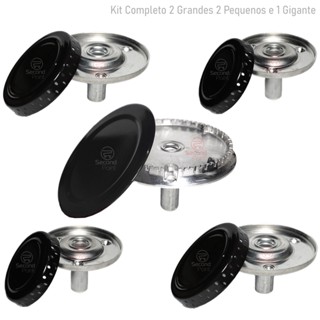 Kit 5 Espalhadores 5 Queimadores Atlas Mônaco Grécia 5 bocas 2 pequenos 2 grandes 1 gigante