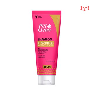 Shampoo Hidratante SOS D-pantenol Cães Gatos Pet Clean 400ml