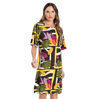 Vestido Estampado Infinita Cor Roxo
