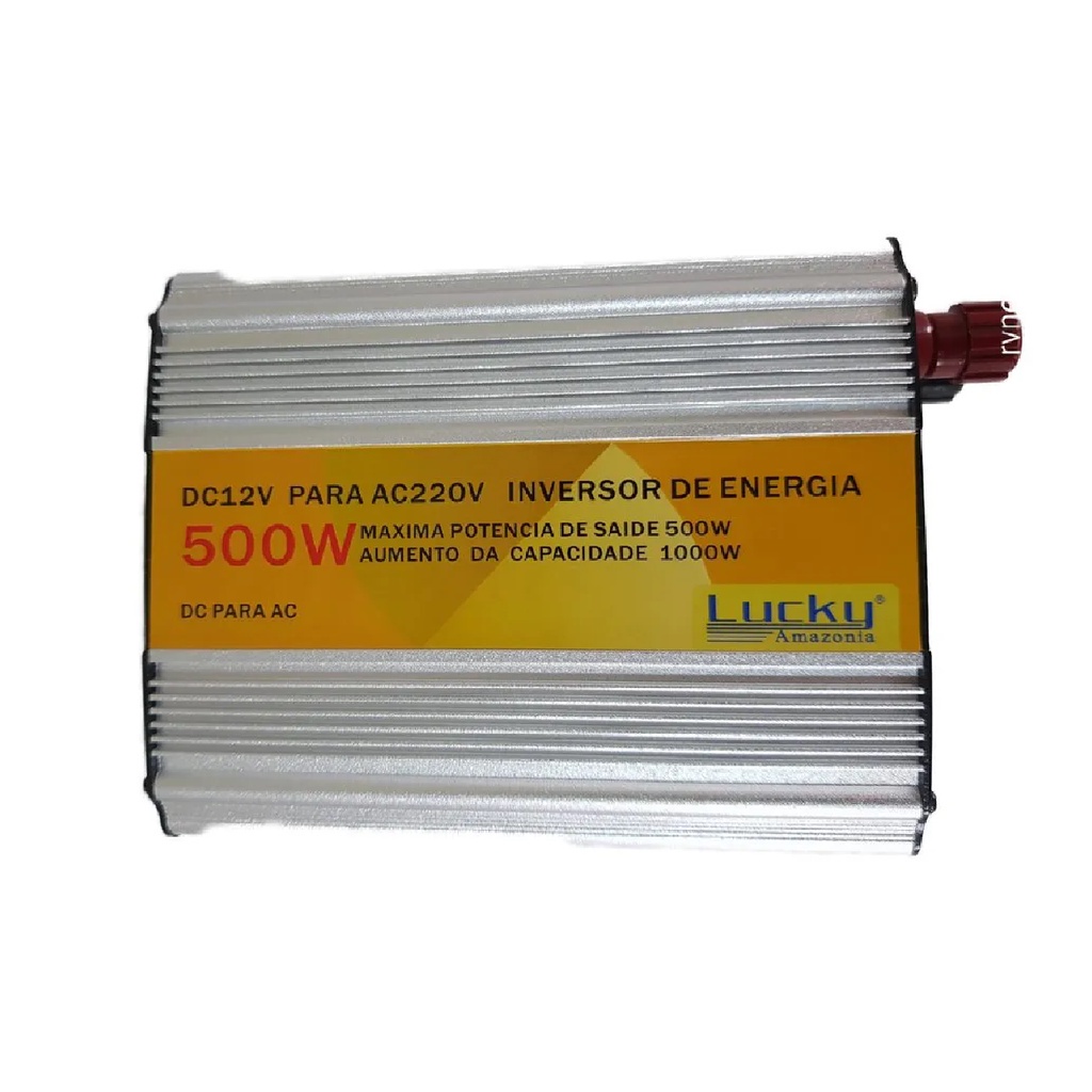 Inversor 500w Conversor Entrada 12v Saida 220v Usb 2.1a 50hz