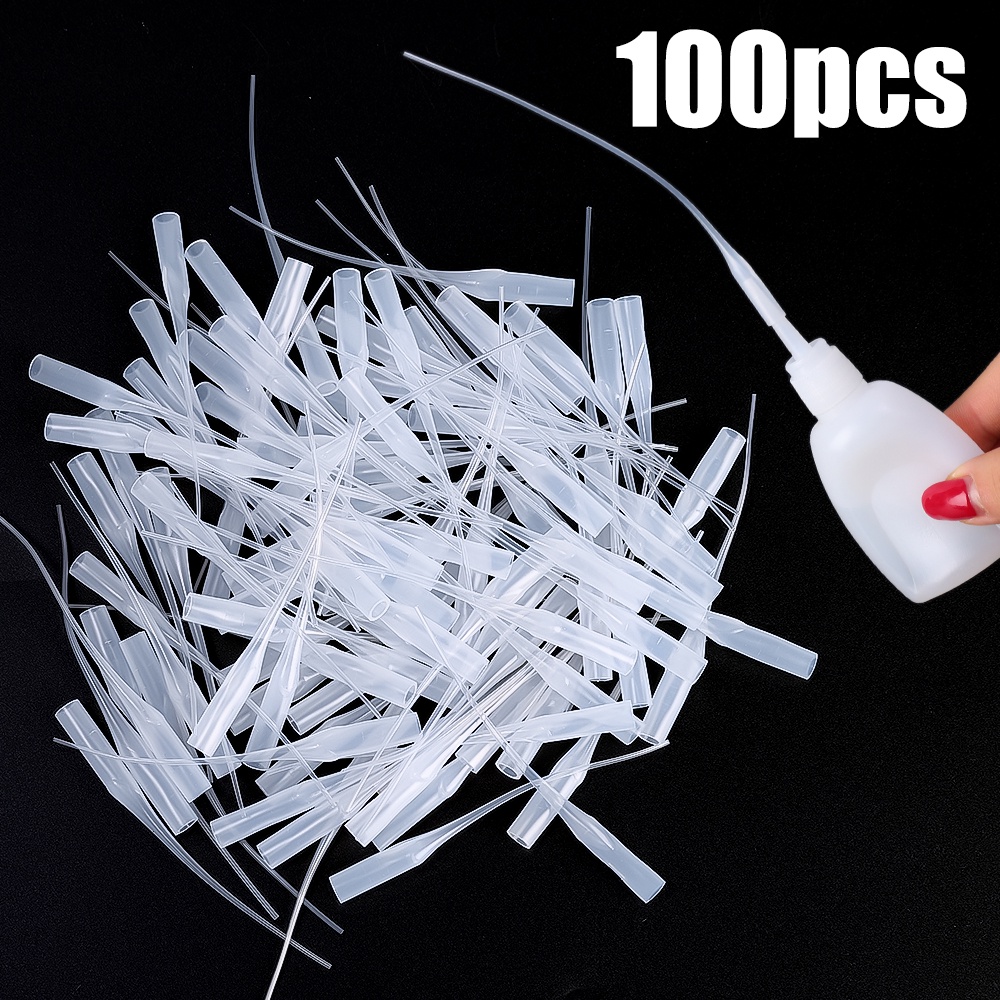 100Pcs Conta-Gotas Transparente Adequada Para 401 E 502 Cola De Bico Não Adesivo Micro De Manual em Oferta na Shopee