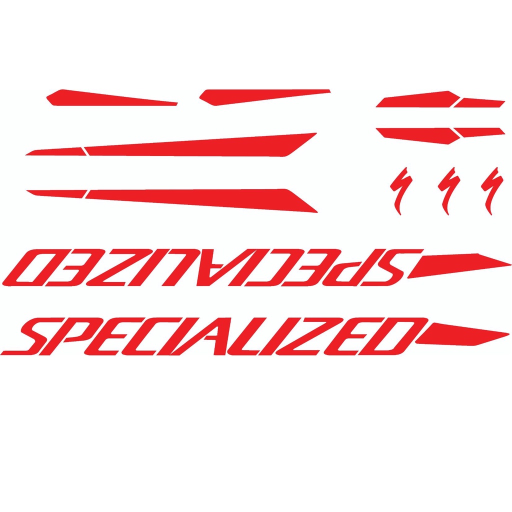 Adesivo kit Specialized Vermelho Bicicleta Mountain Bike