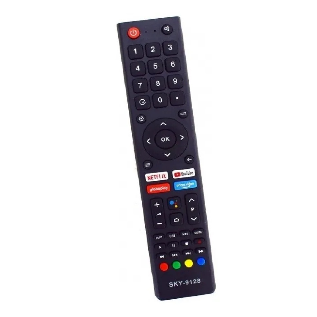 Controle Remoto Paracom Tv Smart Philco Android Netflix Globo Play Prime