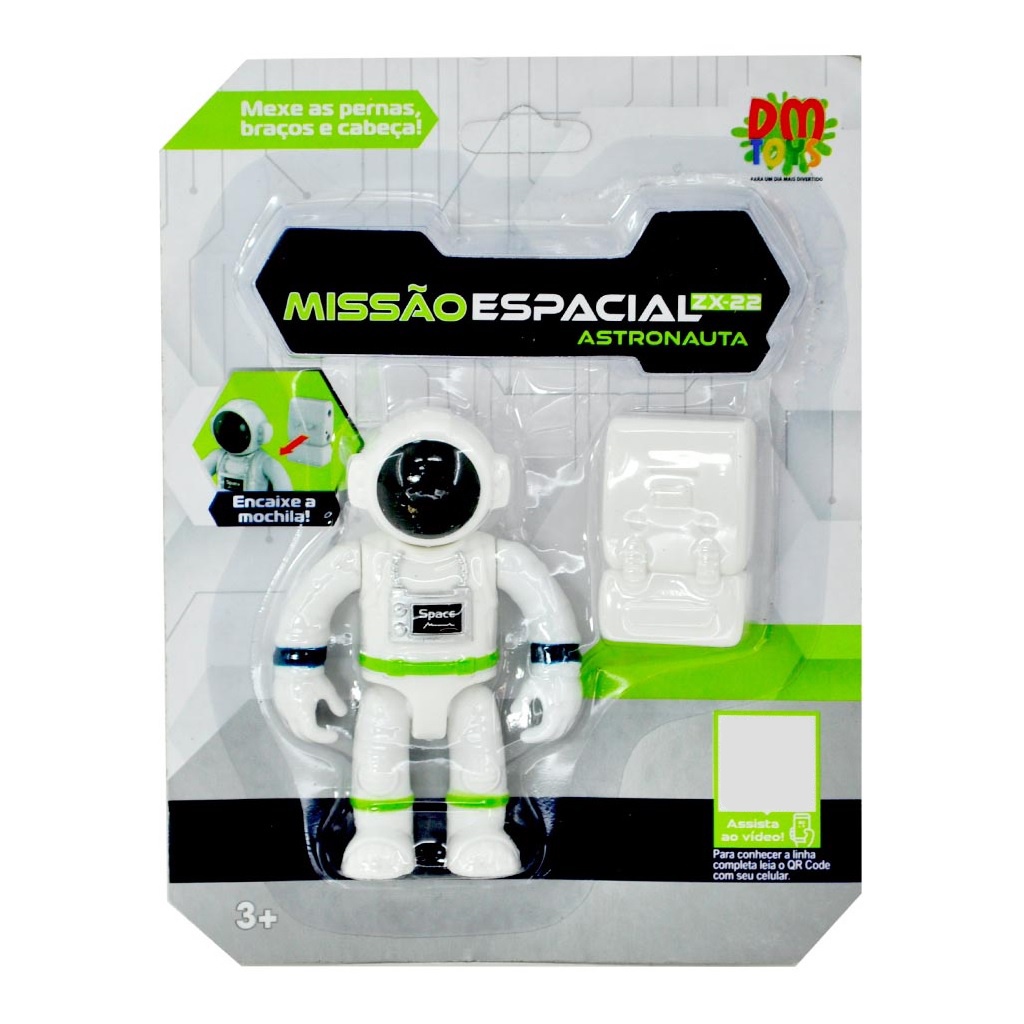 Boneco Astronauta Zx22 Com Mochila Acoplável 6240 - Dmtoys - Hobbies & Collections