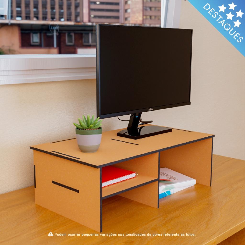 Base Suporte Monitor E Notebook Personalizado De Mesa