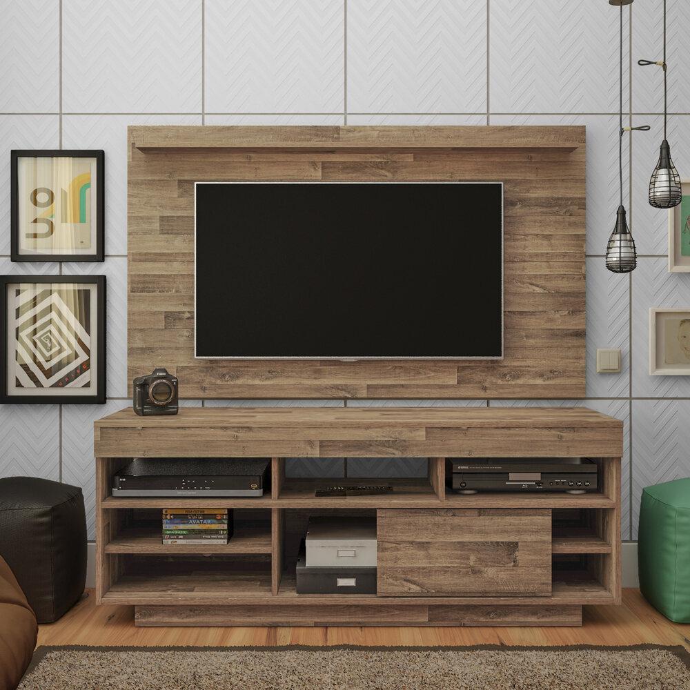 Rack com Painel e Suporte TV 55" Multimóveis CR45182