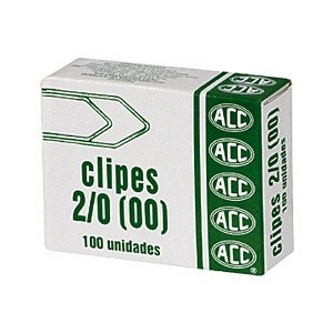 Clips galvanizado NR 2/0 (00) com 100 unidades ACC