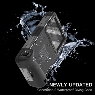 Estojo De Telefone De Mergulho Profissional Para Samsung Galaxy S23 Ultra Coque 15M Capa De Profundidade À Prova D