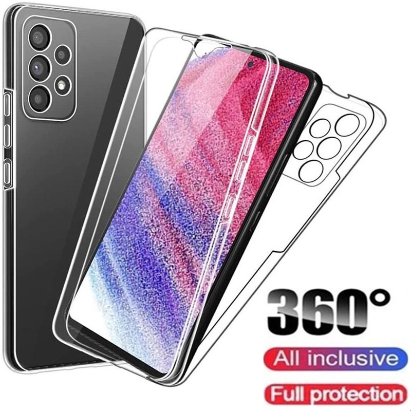 360 ° Capa Completa De Silicone Para Samsung Galaxy S23 S22 S21 S20 Ultra Plus S