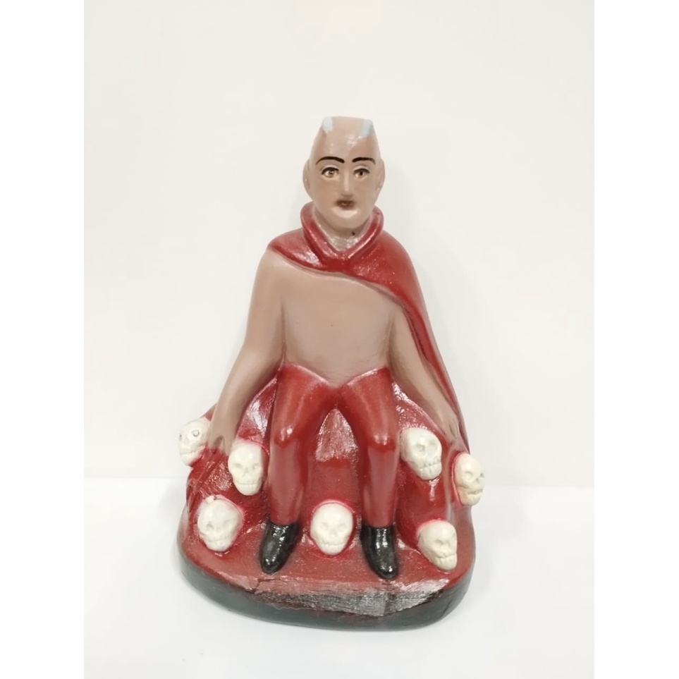 IMAGEM EM GESSO EXU SETE CAVEIRAS 14,5 CM - MODELO 002