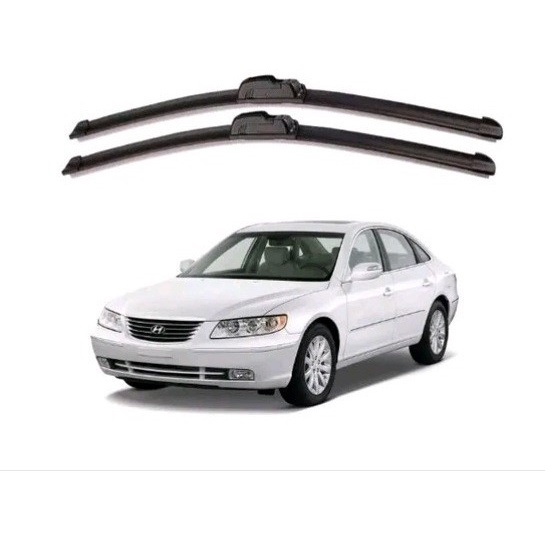 Par Paleta Palheta Silicone Limpador Parabrisa Hyundai Azera 2008 2009 2010 2011 2012