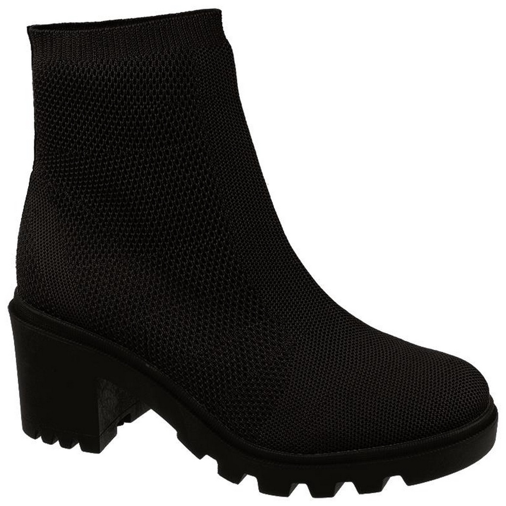 Bota Cano Curto Salto Bloco Baixo Conforto Bebece T5618-086 em Oferta na Shopee