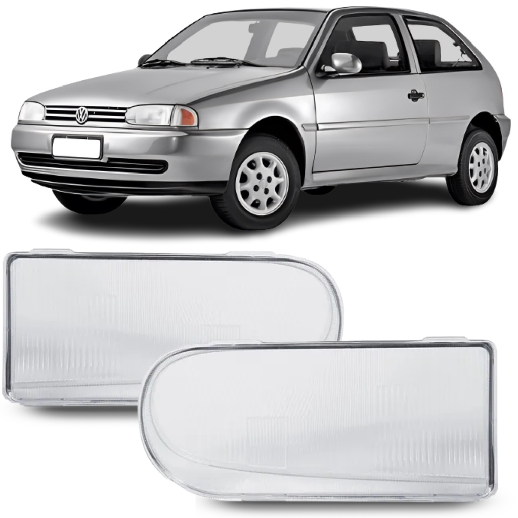 Lente Farol Volkswagen Gol G2 1995 96 97 98 99 2000 em Oferta na Shopee