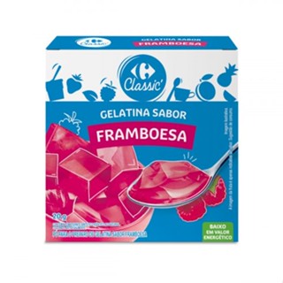 Gelatina Sabor Framboesa Carrefour Classic 20g
