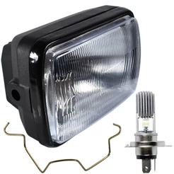 Farol completo CG125 Titan Today 1989 a 1999 aro preto com lâmpada led