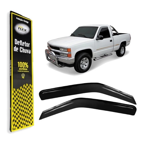 Defletor Calha de Chuva Silverado 1997 a 2001 2 Portas Ecoflex