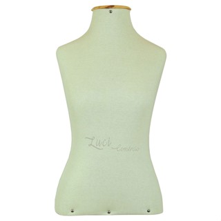 1 Manequim Feminino Forrado Busto Vitrine Loja Sem Pedestal