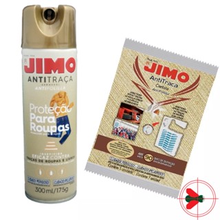 Kit 1 Anti Traça Jimo 300ml + 1 Cartelas Anti Traça Jimo