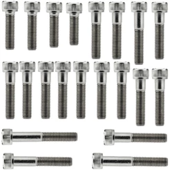 Kit parafusos inox tampa motor lateral esquerda+direita NXR150 Bros 2003 a 2005 OHC