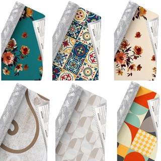 Papel de Parede Contact Estampado Adesivo 10m X 45cm - Leo Tack em Oferta na Shopee
