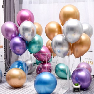 12 inch 50 metal chrome balloon party supplies interior decoration