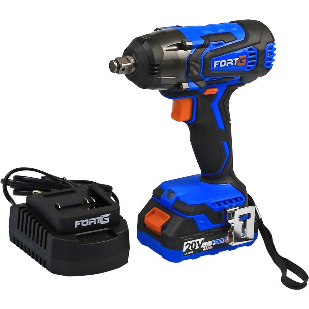 Chave de Impacto 1/2 Pol. 20V Vel. Variável com Bateria 2Ah em Oferta na Shopee