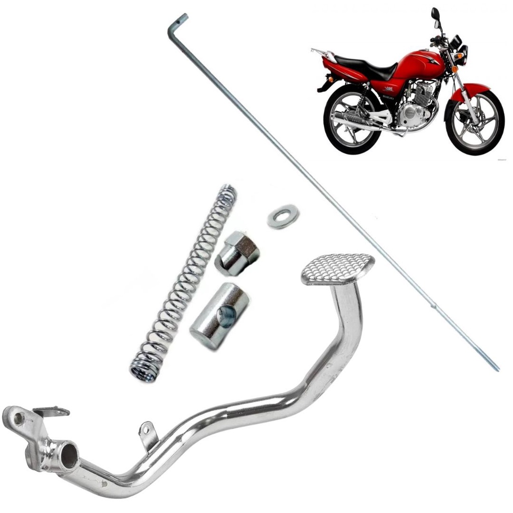 Pedal freio + Varão Vareta Traseiro Comp Suzuki Yes 125 2017