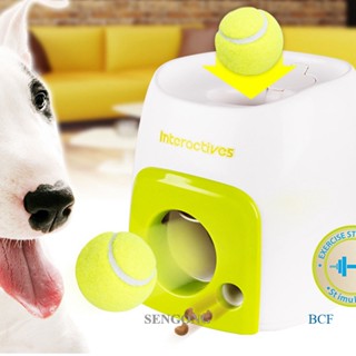 SENGONG Dog Toys Pet Tennis Dispositivo Automático De Lançamento De Bolas Com Emissão 1 Treinamento Da Seção Para Cães De Estimação