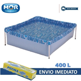 Piscina Estrutural 400 Litros Mor Azul Infantil Criança Verão em Oferta na Shopee