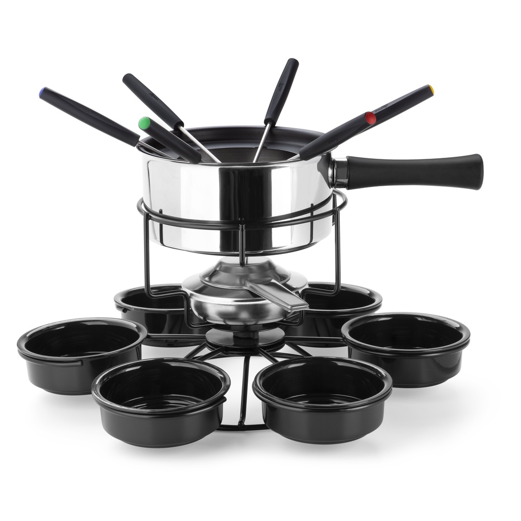 Conjunto Fondue Inox Giratório Para Carnes Mont Blanc Forma