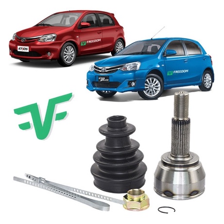 HOMOCINETICA EXTERNA TOYOTA ETIOS 1.3 1.5 21X26 DENTES 2012 Á 2021 JUNTA FIXA LADO RODA