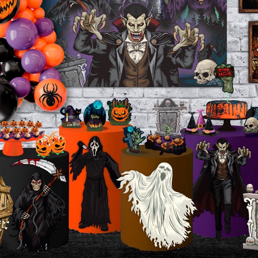 Decoração Halloween Assustadora Painel Pânico Gigante em EVA 3D · foto 2