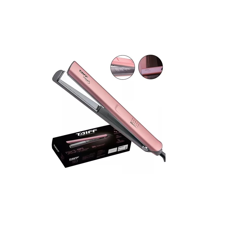 PRANCHA CHAPINHA DE CABELO FOX 3 SOFT ROSE 2200W BIVOLT