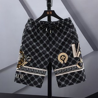 2023 Trendy Atmospheric Plaid Five Points Quick-Drying Shorts Homens Moda de Verão Moda de Verão Confortável Simples Impressão Luz Luxo Rua Nós
